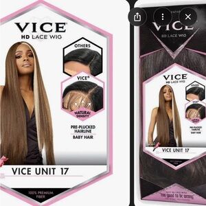 Sensationnel Vice 5" HD Deep Lace Parting Wig - VICE UNIT 17 color balayage gold